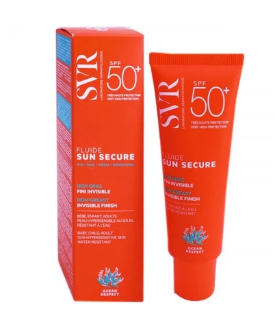 Lotion chống nắng SVR Sun Secure Fluide SPF50+ 50ml - UVA. UVB và bảo vệ da dưới tác hại ánh sáng xanh