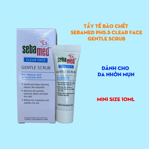[Mini size] Tẩy tế bào chết Sebamed pH5.5 Clear Face Gentle Scrub 10ml
