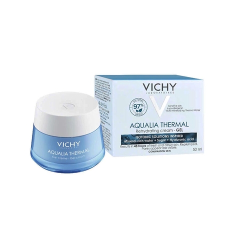 Gel dưỡng ẩm cung cấp nước Vichy Aqualia Thermal Rehydrating Cream Gel 50ml - cho da thường đến hỗn hợp