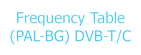 Bảng tần số kênh truyền hình chuẩn DVB-T và DVB-C