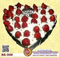 Bánh xin lỗi tình yêu - trái tim - 0006