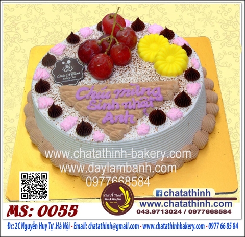 Bánh sinh nhật -gateaux de fruit - 0055