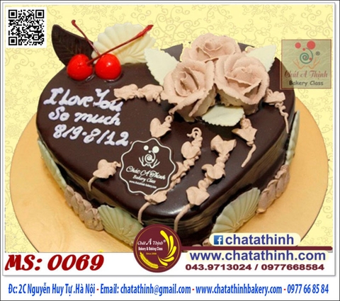 Bánh tình yêu - chocolate - 0069