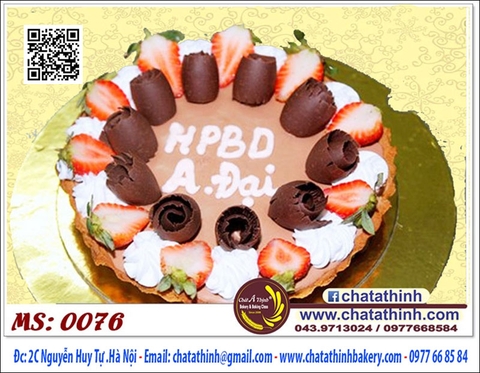Bánh sinh nhật Tarte-chocolate - 0076
