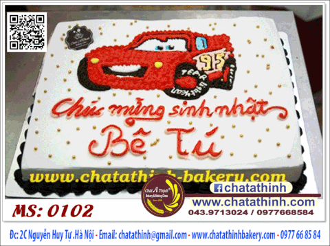 Bánh sinh nhật ô tô - 0102