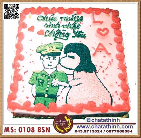 Bánh vẽ hình - 0108