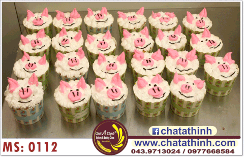Cup cake heo xinh - 0112