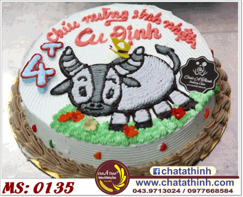 Bánh sinh nhật nghé con - 0135