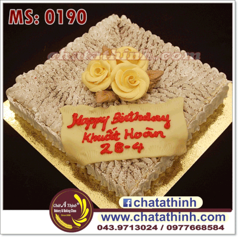 Bánh kem hoa hồng - 0190