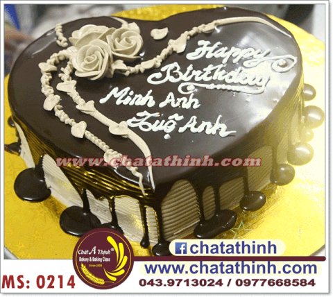 Bánh kem hoa hồng dây - 0214