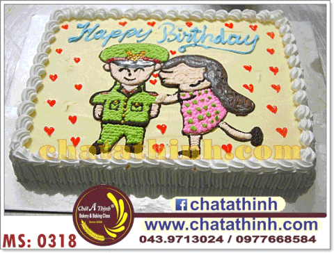 Bánh vẽ hình - 0318
