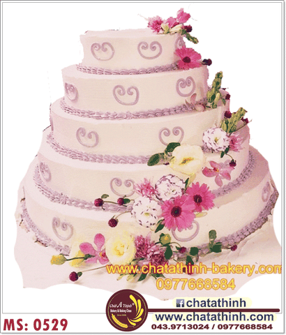 Bánh cưới hoa tươi - 0529