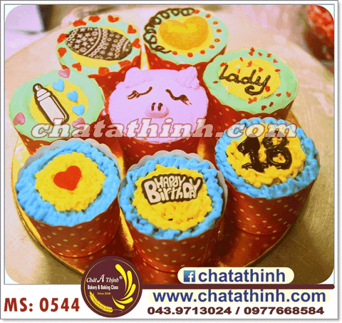 Cup cake heo xinh - 0544