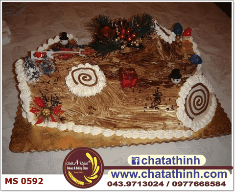 Bánh khúc gỗ noel - 0592