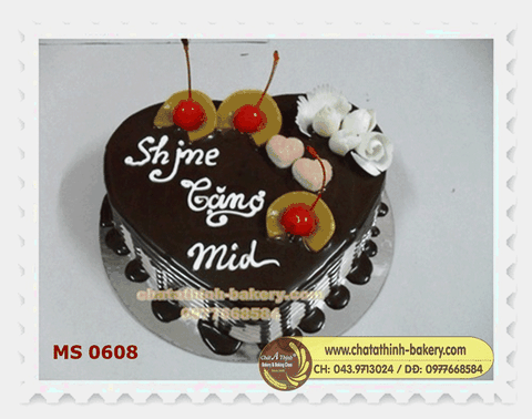 Bánh kem phủ socola - 0608