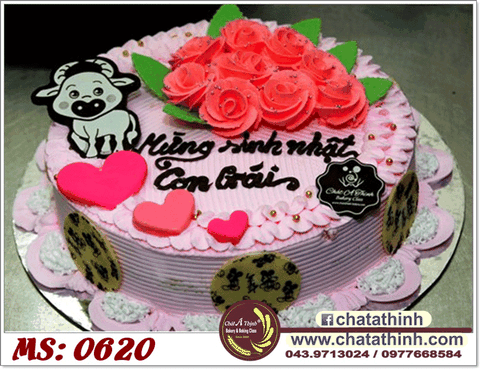 Kem tươi hoa hồng - 0620