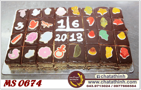 Bánh socola cắt miếng - 0674