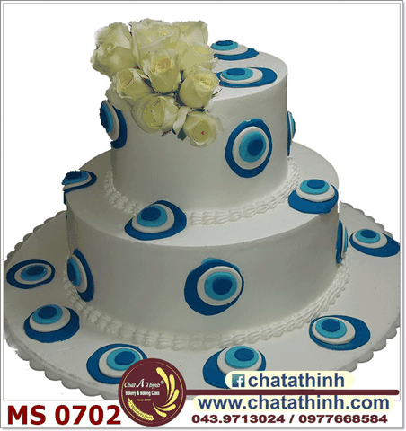 Bánh cưới hoa tươi - 0702