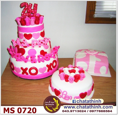 Bánh Valentine tầng - 0720