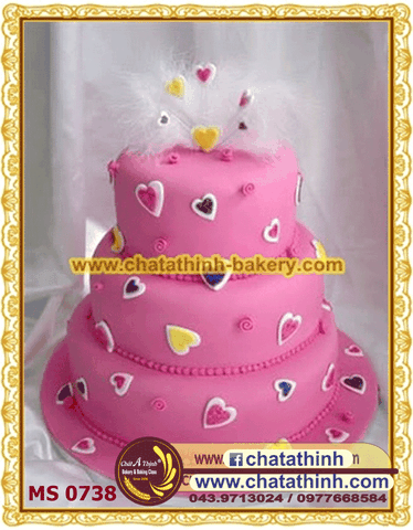 Bánh Valentine tầng - 0738