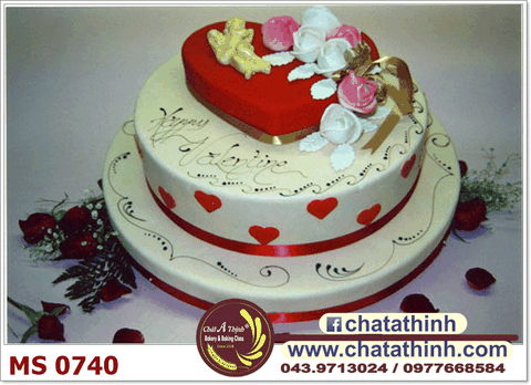 Bánh tầng hoa tươi - 0740