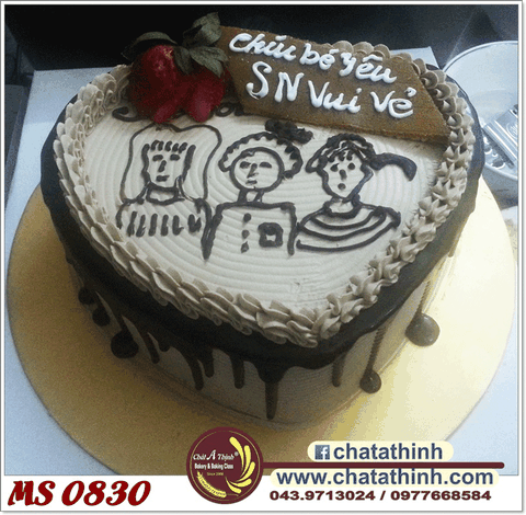 Bánh socola vẽ hình - 0830