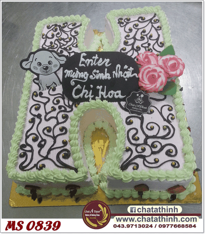 Bánh sinh nhật chữ - 0839