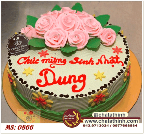 Kem tươi hoa hồng -  0866