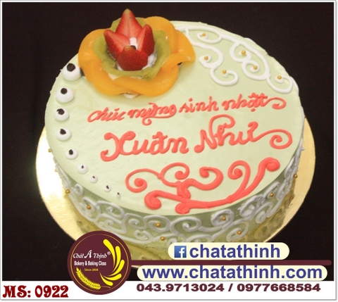 Bánh kem tươi hoa quả - 0922