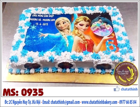 Bánh in ảnh công chúa EllSa - 0935