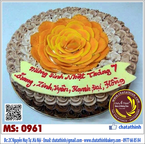 Bánh kem tươi hoa quả - 0961