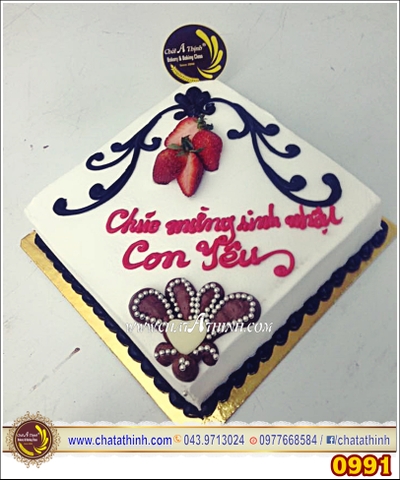 Bánh kem tươi hoa quả - 0991