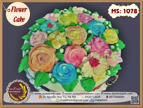 Kem tươi hoa hồng - 1078