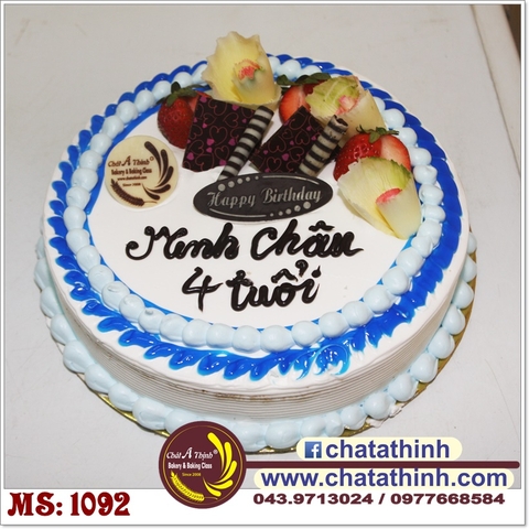 Bánh kem tươi socola hoa quả - 1092