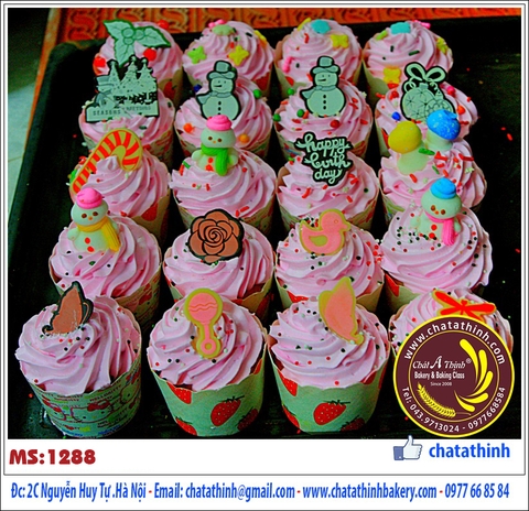 Cup cake sắc màu - 1288