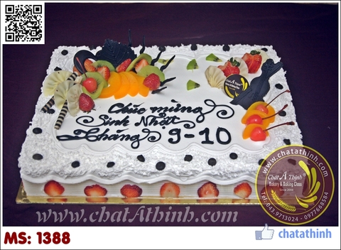 Bánh gato hoa quả 1388