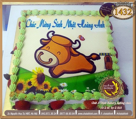 Bánh in ảnh con trâu 1432