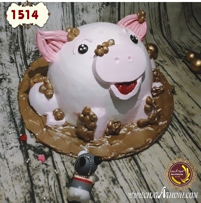 1514 - Bánh sinh nhật con heo