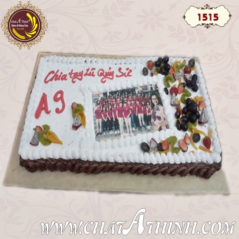 1515 - Bánh sinh nhật bế giảng-  Bánh in ảnh