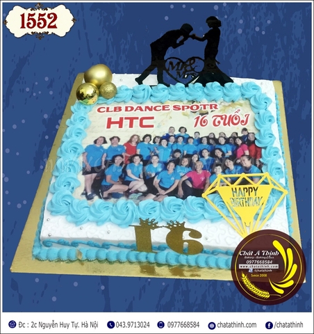 BÁNH SINH NHẬT - BÁNH IN ANH - CLB HTC - 1552