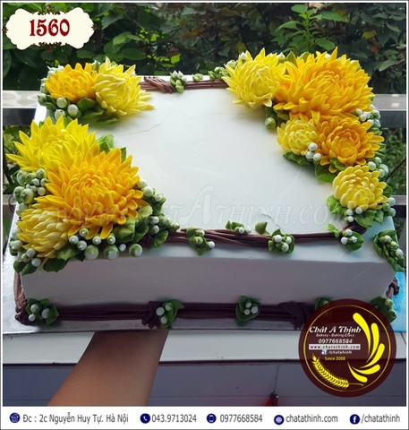 BÁNH KEM HOA CÚC - 1560