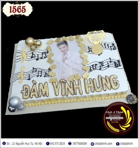 BÁNH SINH NHẬT CA SĨ ĐÀM VĨNH HƯNG 1565