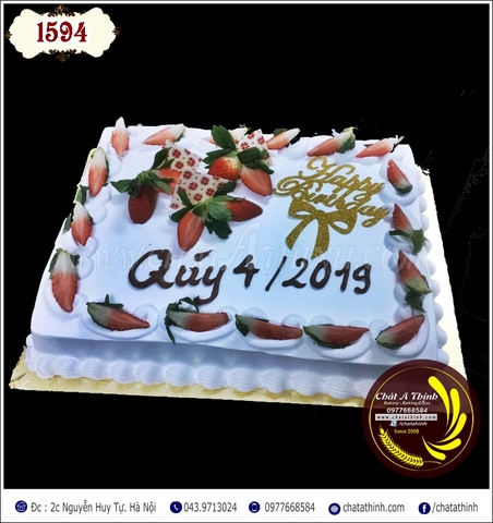 1594 - BÁNH SINH NHẬT VỊ HOA QUÁ