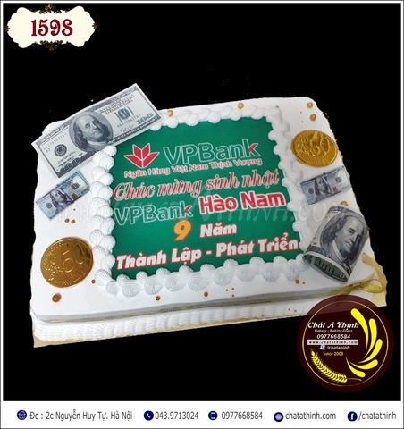 1598 - Bánh sinh nhật Vpbank chi nhánh Hào Nam
