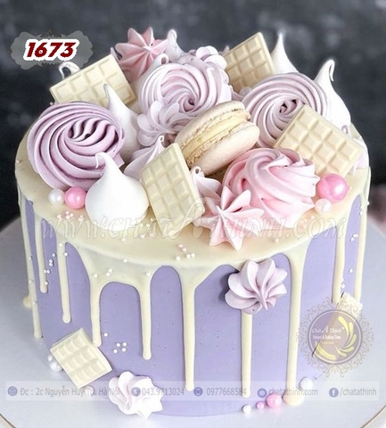 BÁNH SINH NHẬT CHO BÉ GÁI YÊU MẦU TÍM