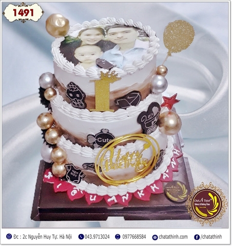 BÁNH SINH NHẬT 3 TẦNG KEM CHOCOLATE