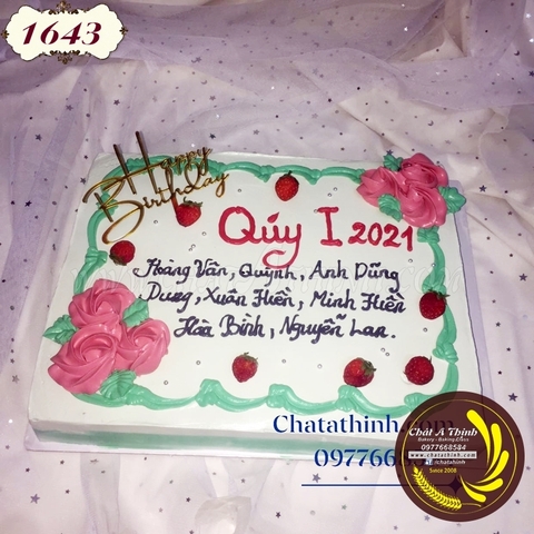 SINH NHẬT NHÓM BÁNH TRONG QUÍ 1 2021