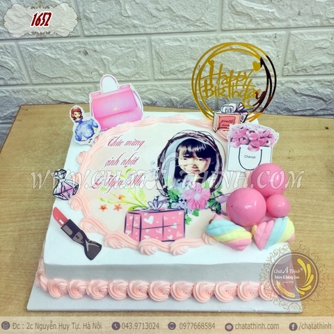 BANH SINH NHẬT IN ẢNH CHO BÉ GÁI