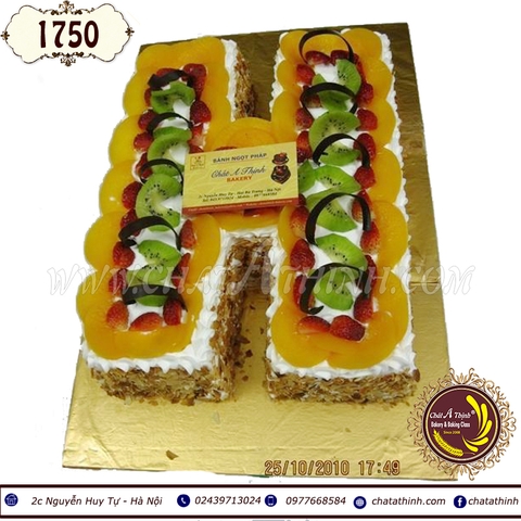 1750-BÁNH CHỮ H - GâTEAUX DE FRUITE - BÁNH KEM HOA QUẢ
