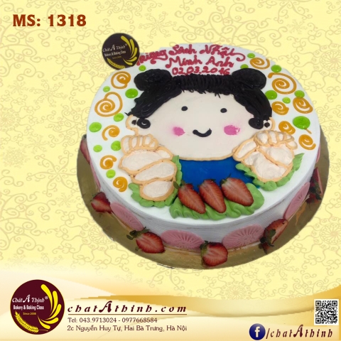 Bánh sinh nhật bé gái 1318